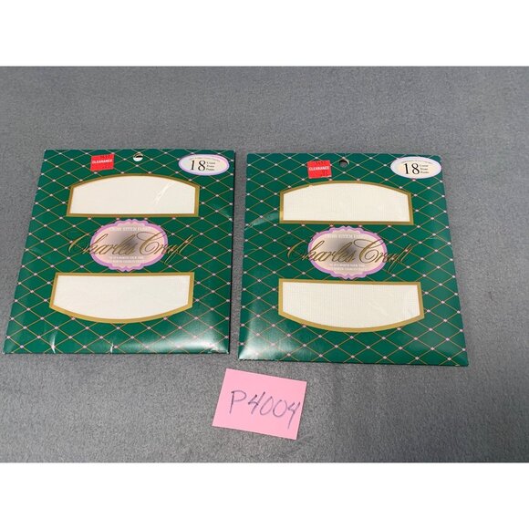 Charles Craft 18 Count White Cross Stitch Fabric Sheets Pack of 2 - Picture 5 of 5